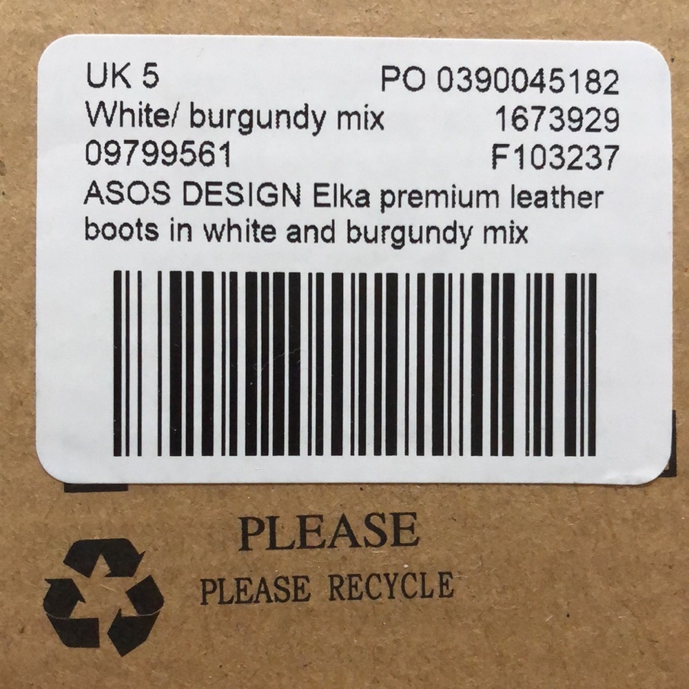 BNIB • ASOS • Two-Tone Leather Ankle Boots - Picture 7 of 15